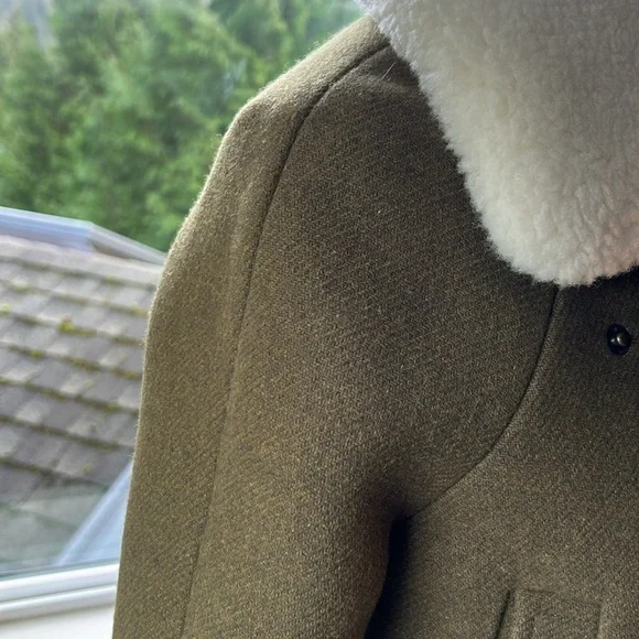 Madewell Eldridge Zip Coat in Insulexe Fabric size XS NWOT - Picture 6 of 16